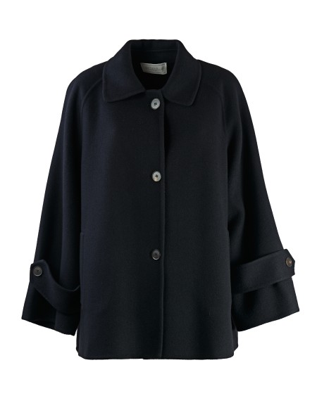 Shop ANTONELLI  Giaccone: Antonelli cappotto in lana nero.
Colletto.
Maniche lunghe, ampie.
Chiusura con bottoni.
Vestiilità regolare.
Composizione: 75% Lana 25% Poliammide.
Fabbricato in Italia.. EIJI K3200 865C-999